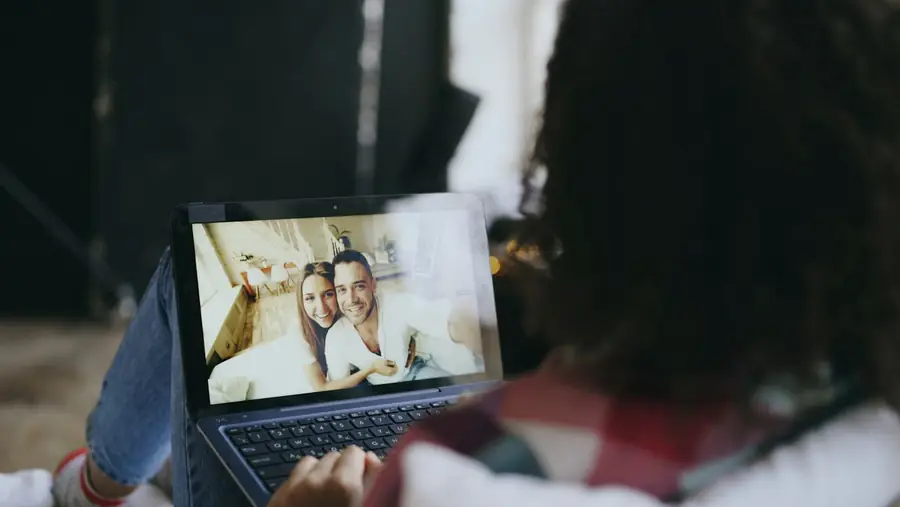 Videollamada con la familia